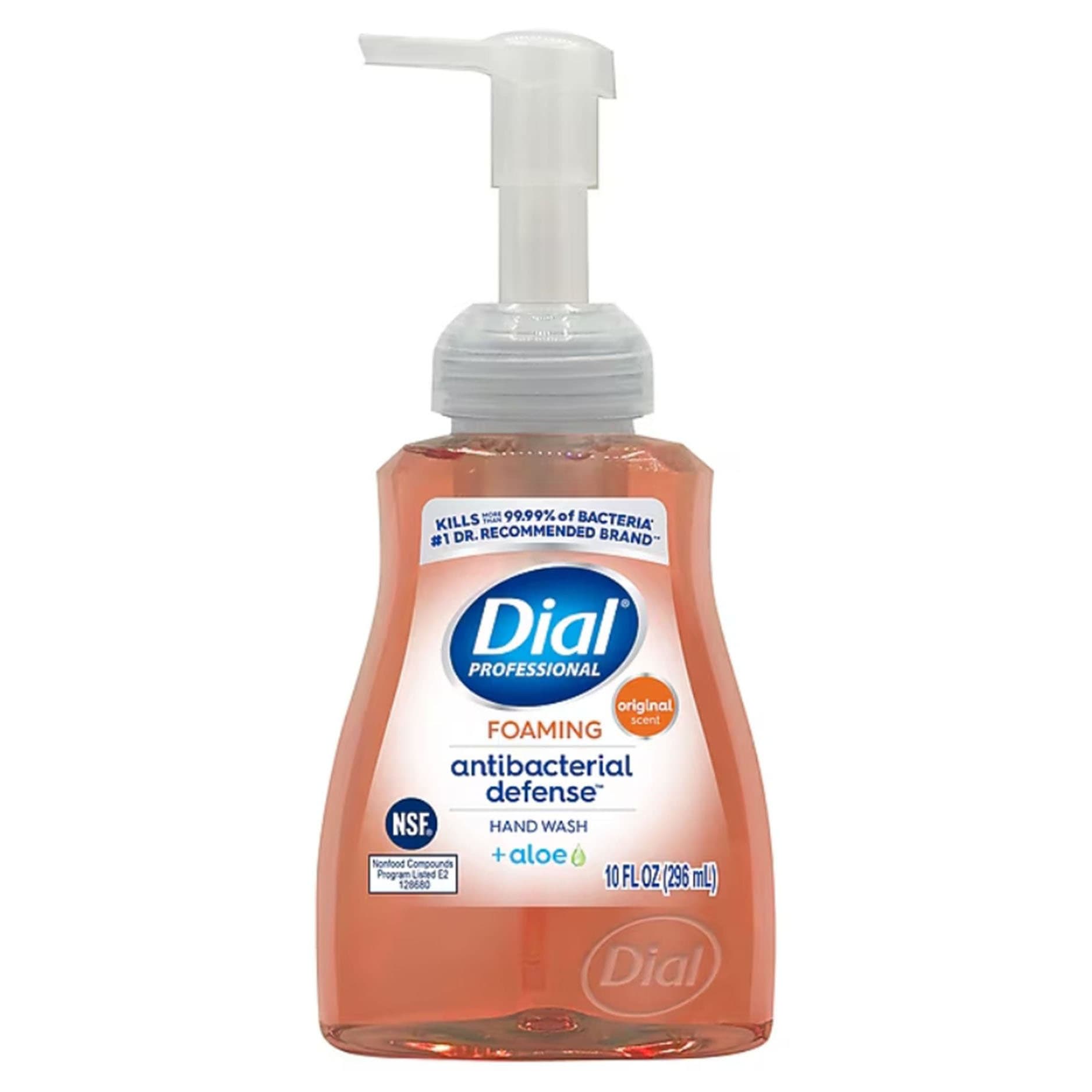 Dial Professional Antibacterial Defense Aloe Foaming, 10 oz - Carton of 8