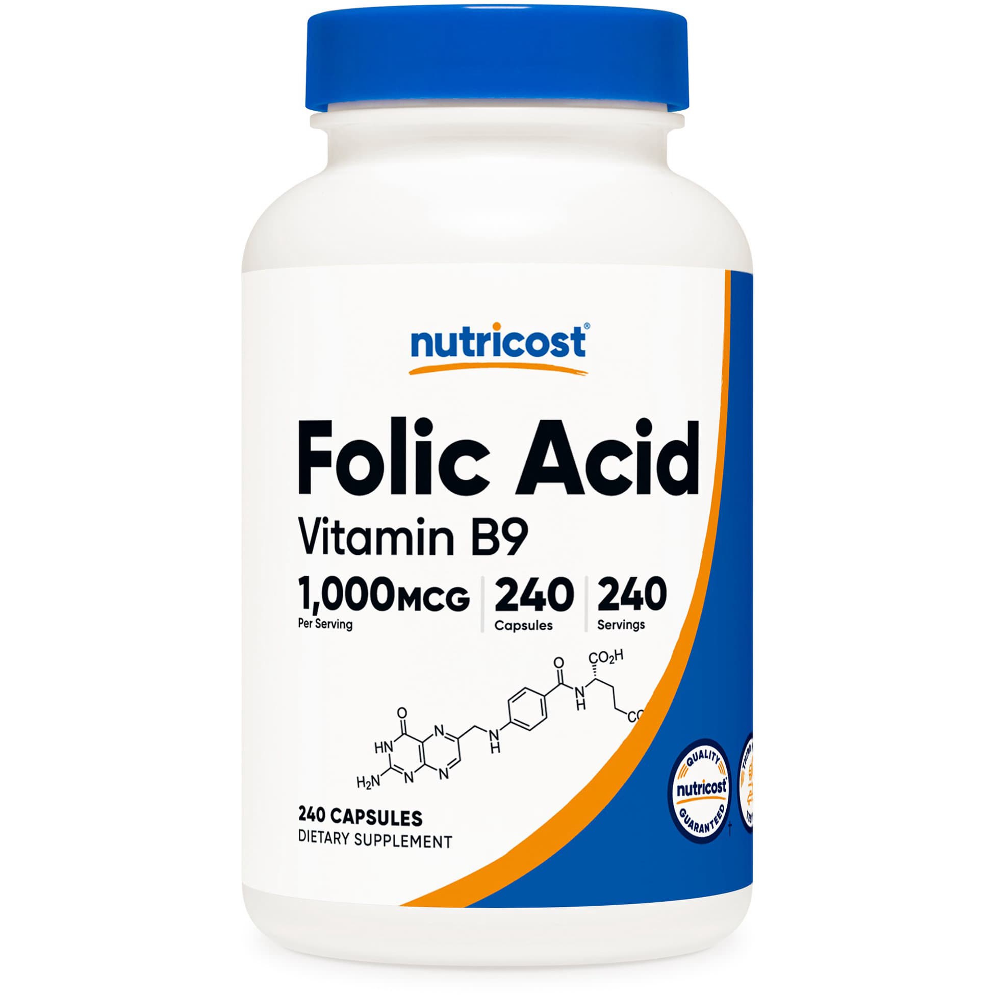 Nutricost Folic Acid Vitamin B9 Capsules