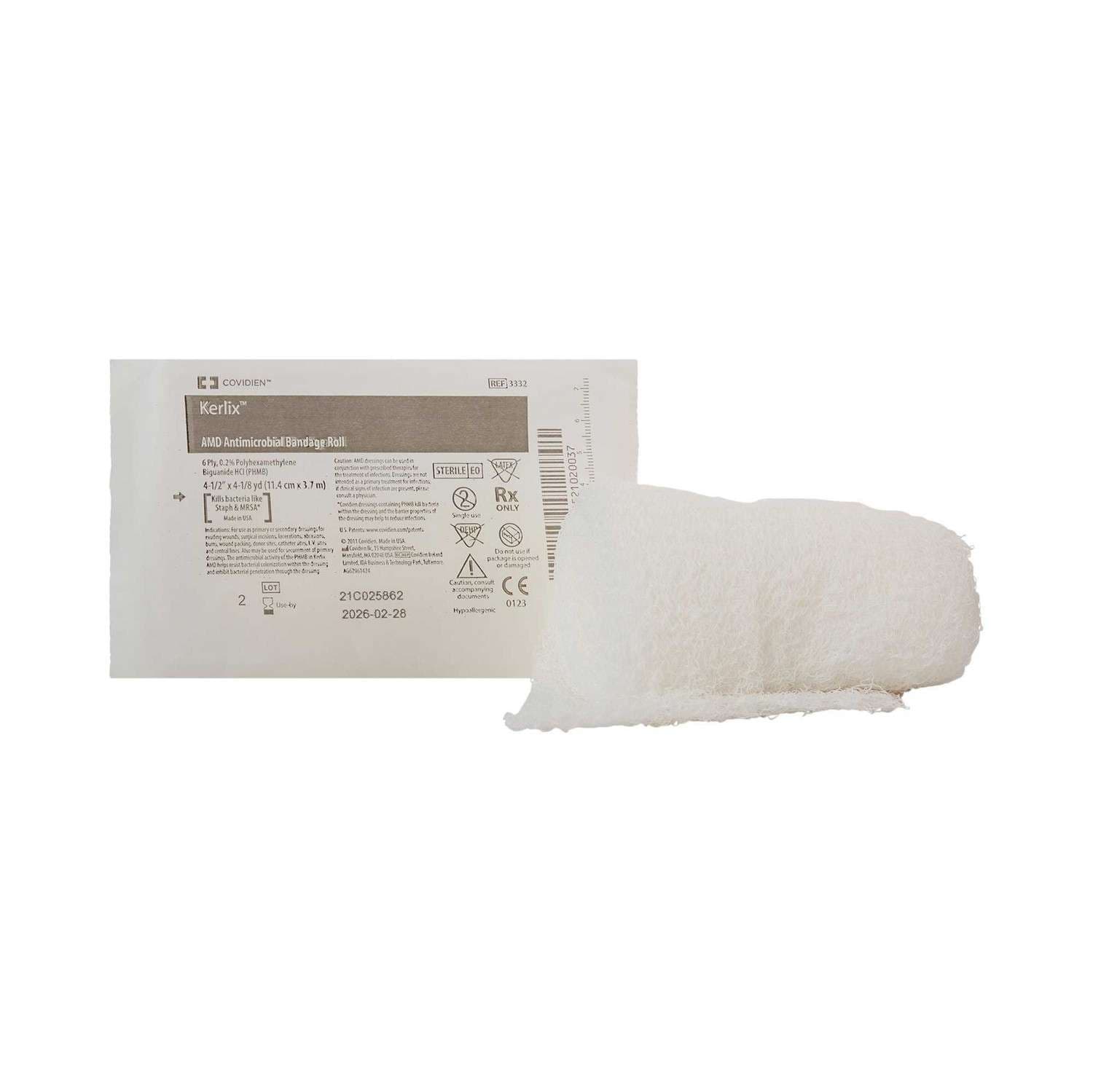 Kerlix AMD Antimicrobial Bandage Roll, 0.2% PHMB