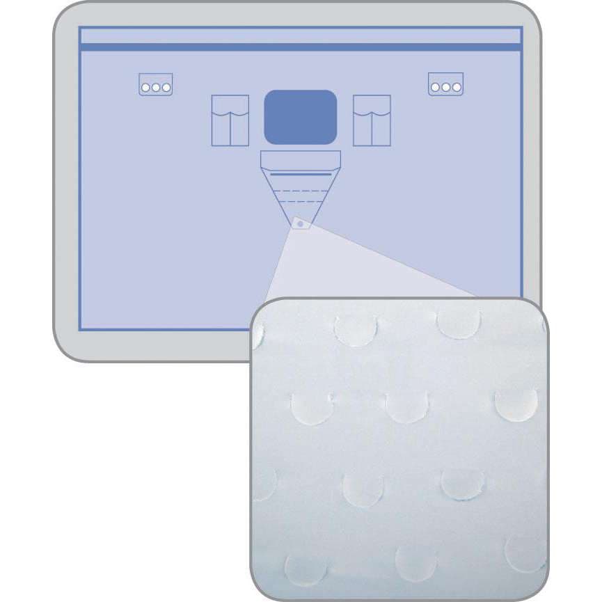 Medline Invisishield Patient Isolation Surgical Drapes with Pouches - Case of 15 - Image 1