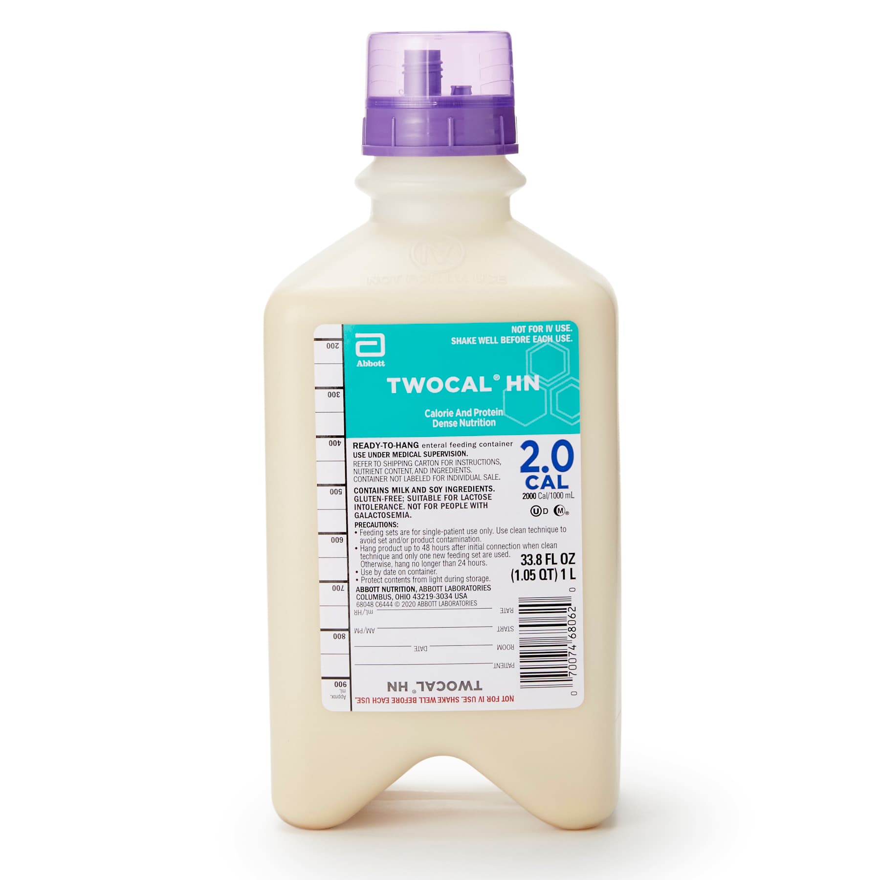 TwoCal HN Calorie and Protein Dense Nutrition, Vanilla, 1000 mL - Image 1