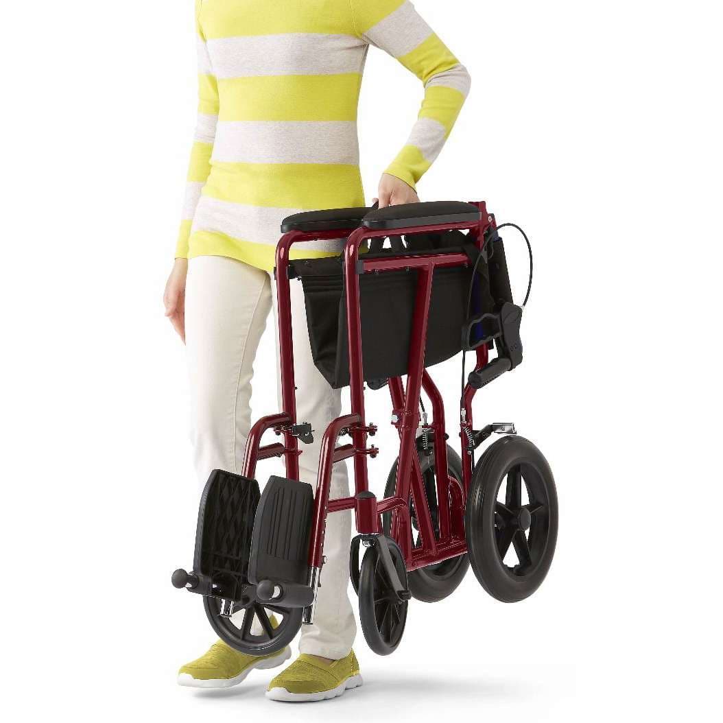 Medline Basic Aluminium Transport Chair - Image 6