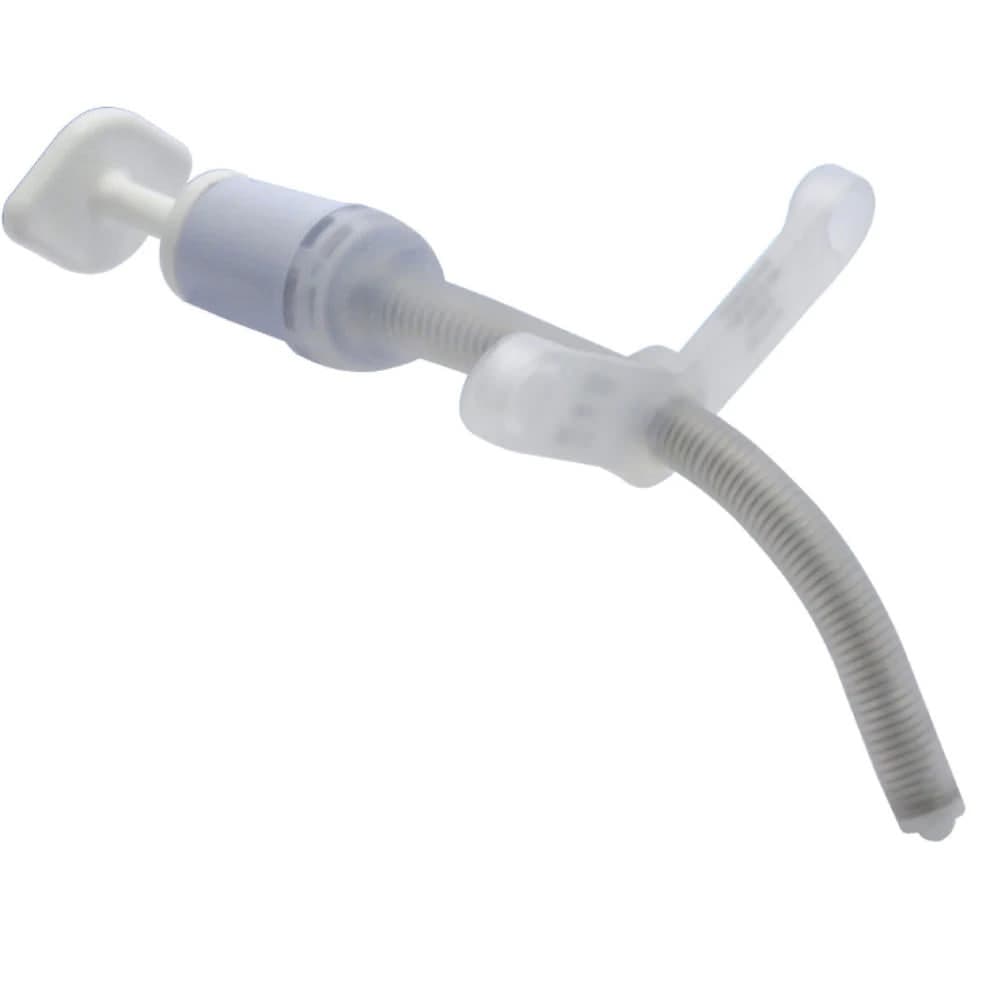 Bivona Uncuffed FlexTend Pediatric Plus V Neck Flange Tracheostomy Tube - Image 1