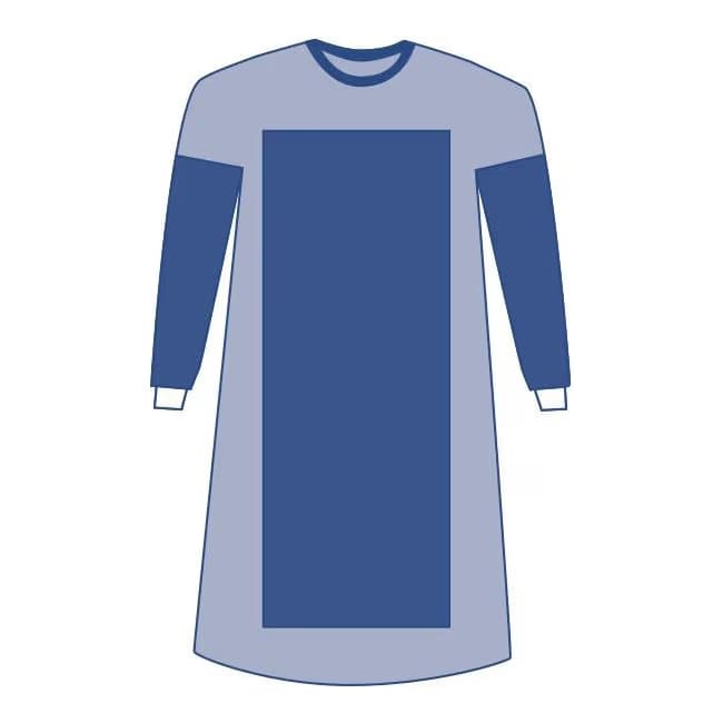 Medline Poly Gown with Breathable Sleeves - Image 1
