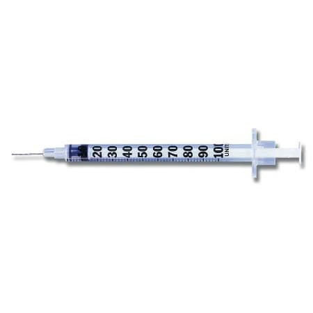 BD Lo-Dose Ultra-Fine 1/2 mL Insulin Syringe with Permanently Attached Needle