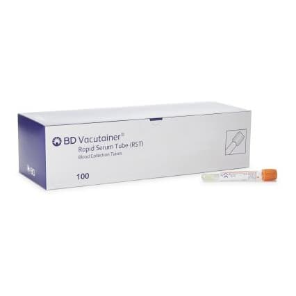 BD Vacutainer Venous Blood Collection Rapid Serum Tube
