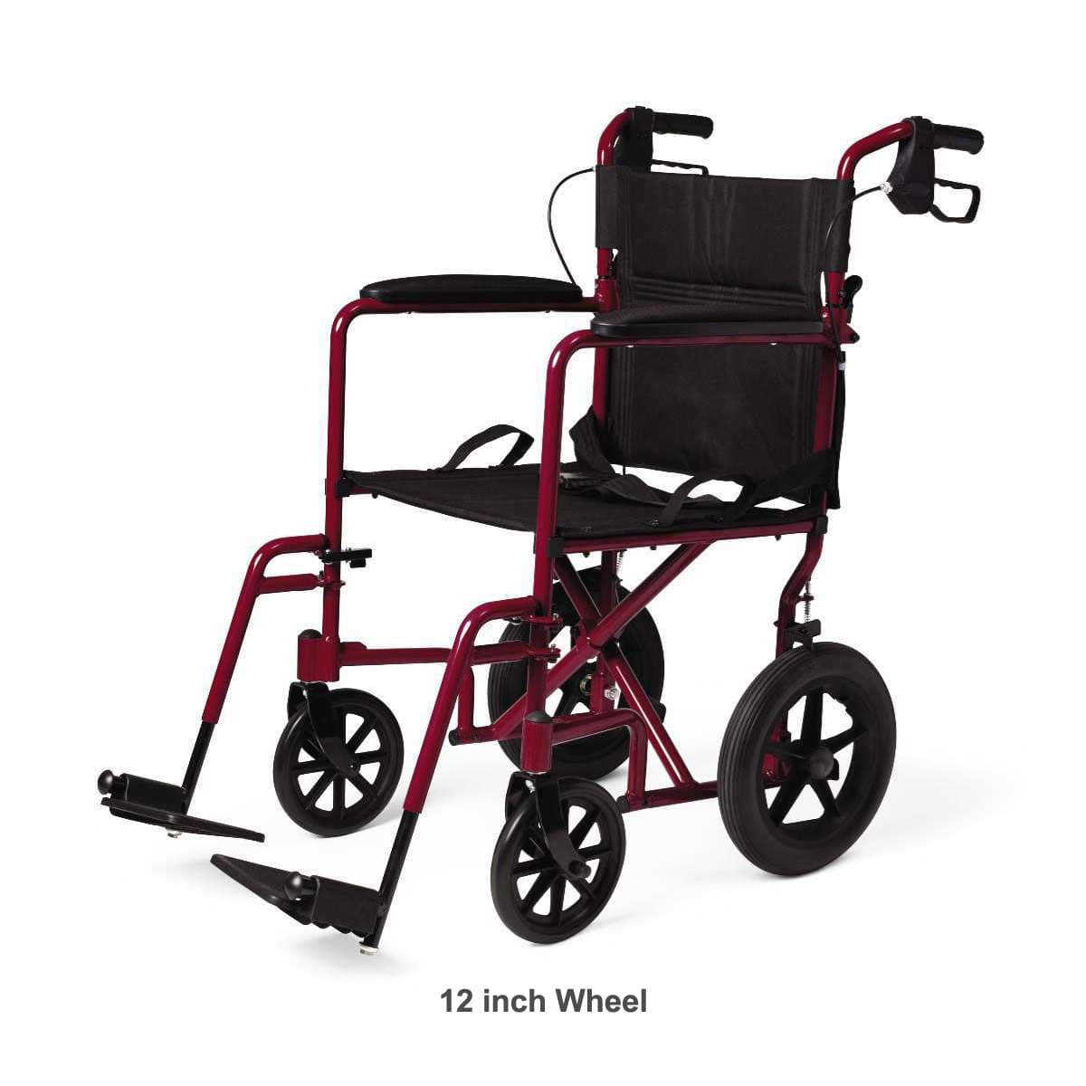 Medline Basic Aluminium Transport Chair - Image 2