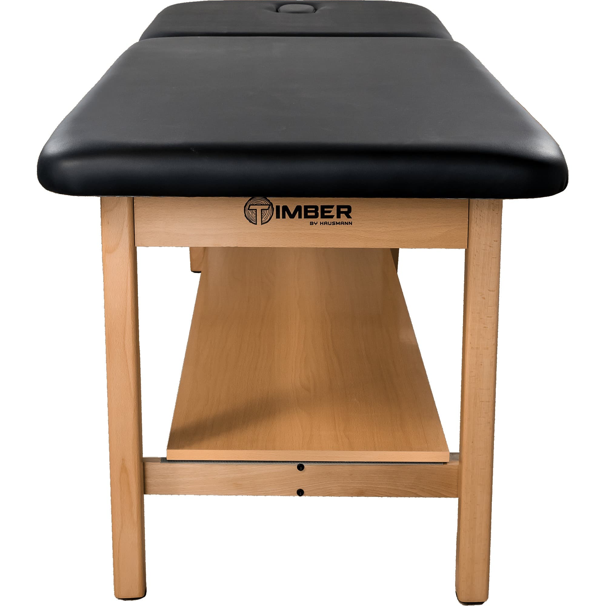 Hausmann Timber Solid Wood Treatment Table with H-Brace - Image 4