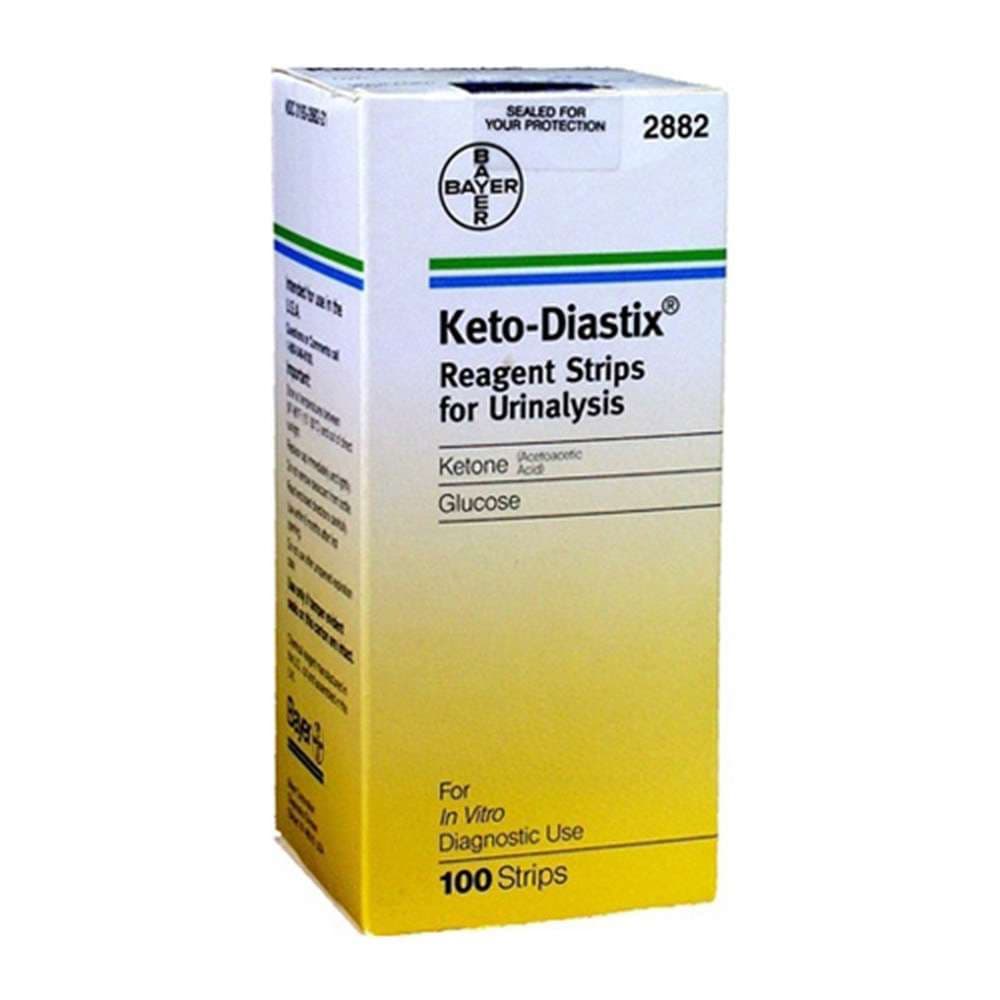 Bayer Keto-Diastix Reagent Test Strips For Urinalysis - Case of 100 - Image 1