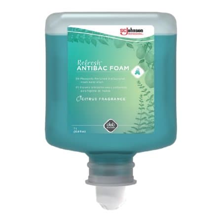 Refresh AntiBac Foam Antibacterial Soap, Blue - Image 1