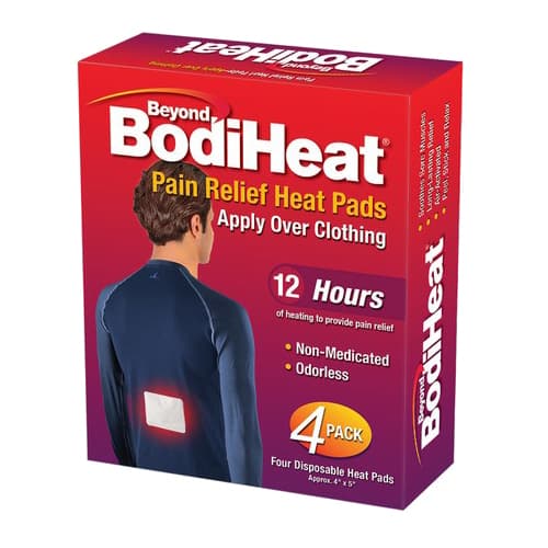 Okamoto Beyond BodiHeat Pain Relieving Back Heat Pad, 3-3/4 x 5-6/5 Inch - Package of 4
