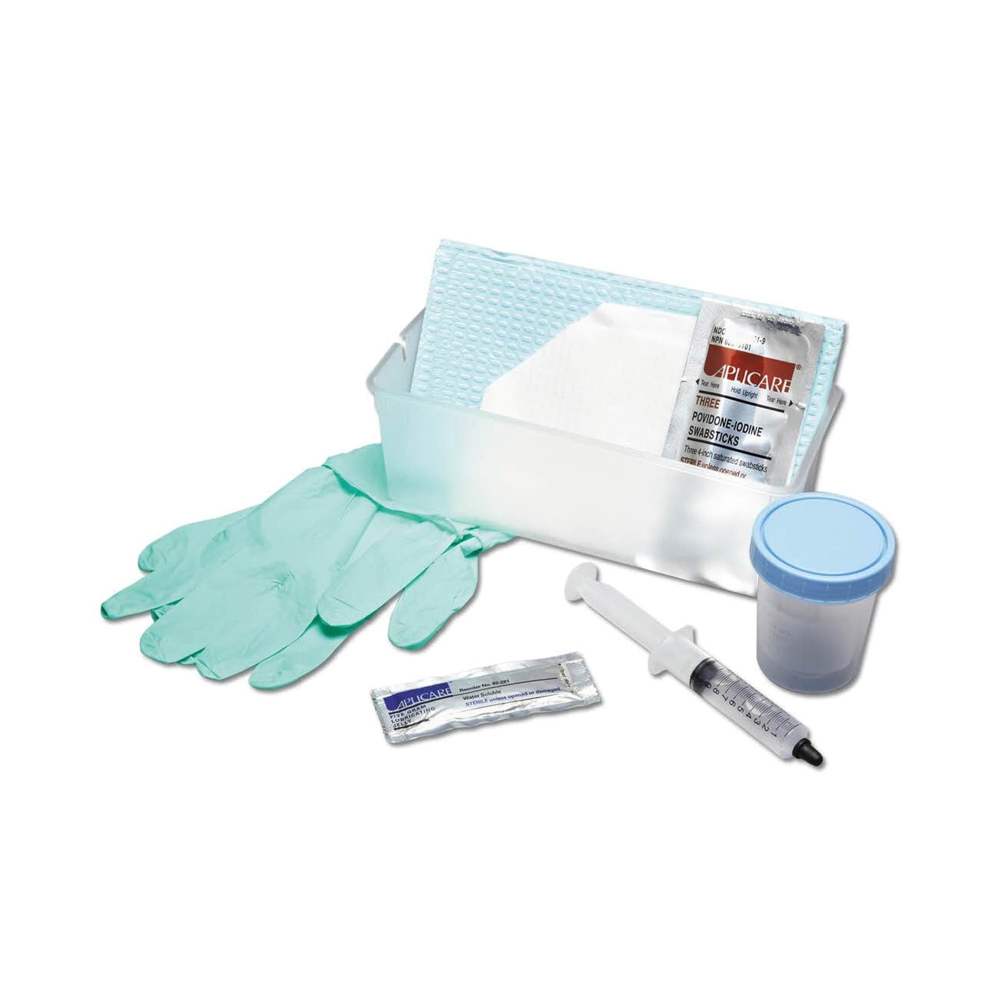 Medline Foley Catheter Insertion Tray with PVP Swabstick - Image 1