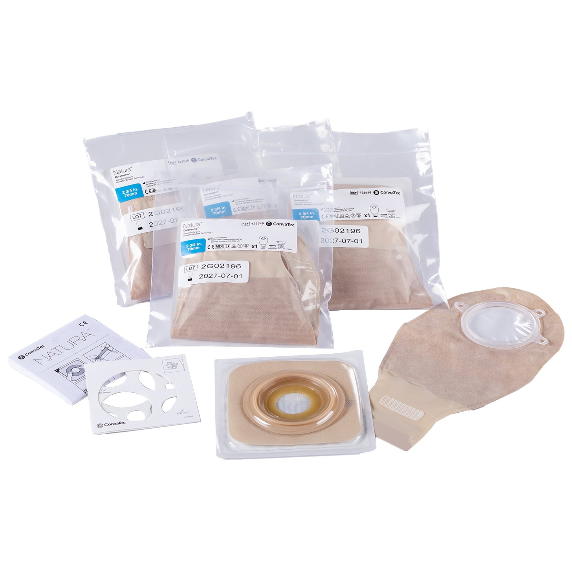 Natura 2-Piece Moldable Low Pressure Accordion Flange Skin Barrier