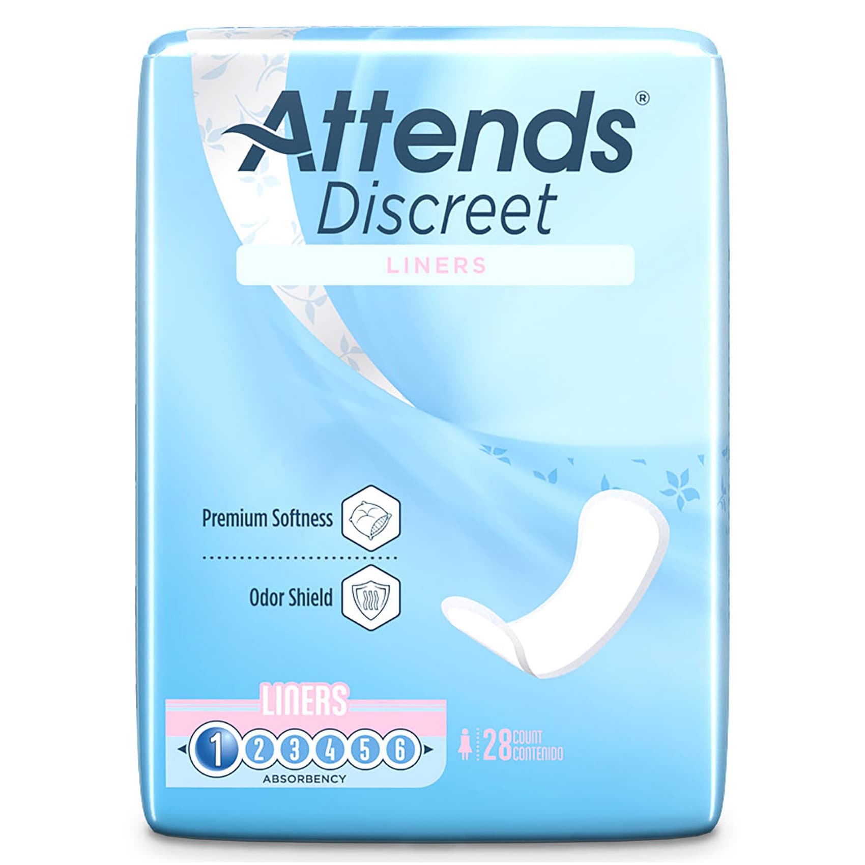 Attends Discreet Panty Liner - Image 2