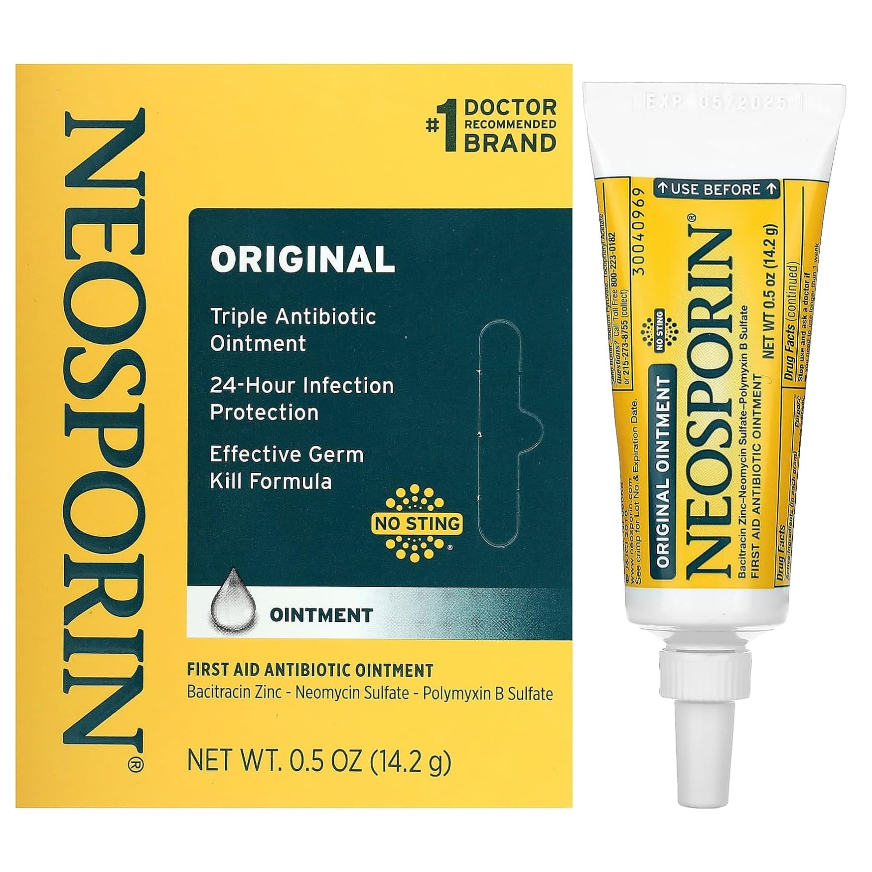Neosporin Original Triple Antibiotic Ointment, 0.5 oz