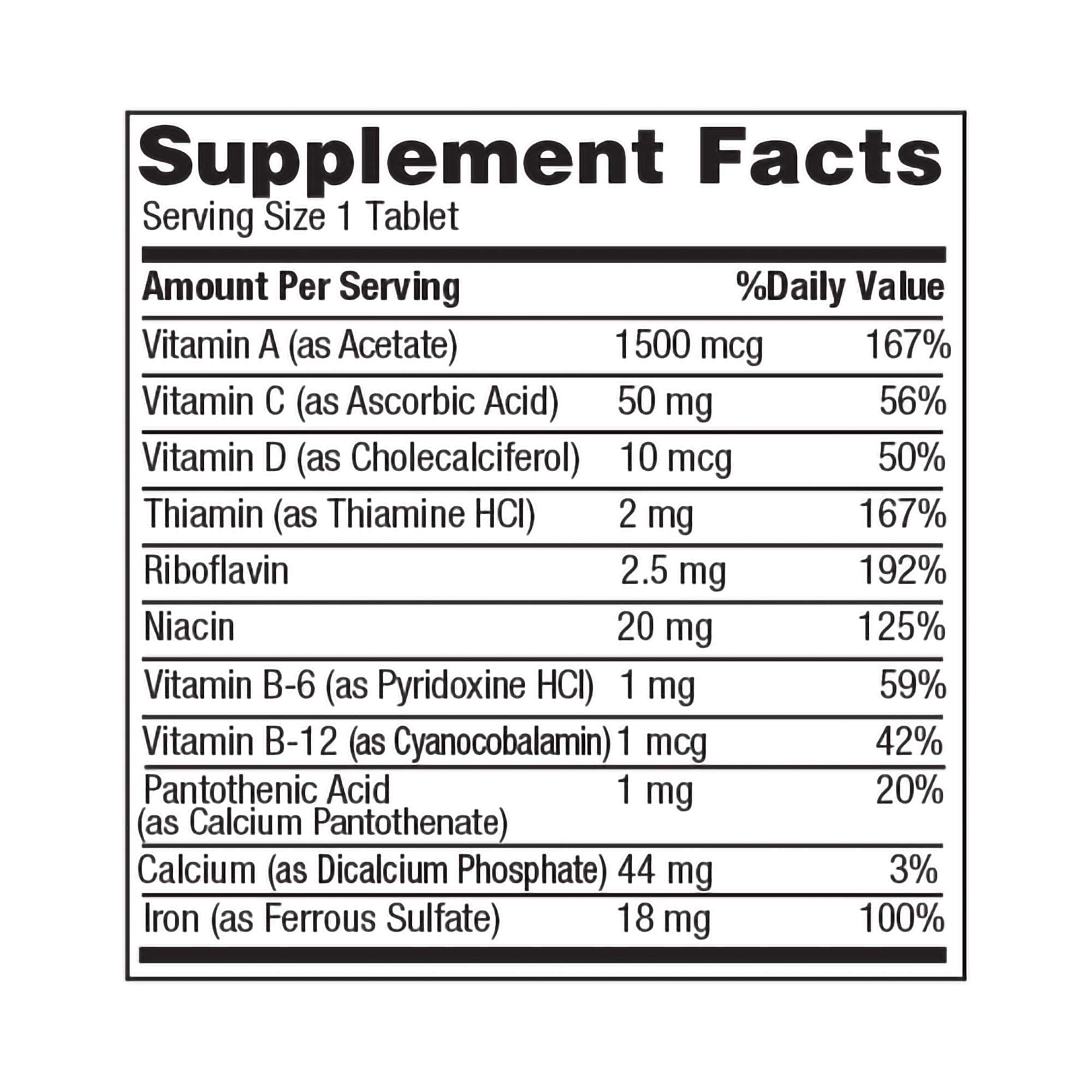 Geri-Care Multivitamin Supplement with Minerals, Unflavored - Case of 1200 - Image 2