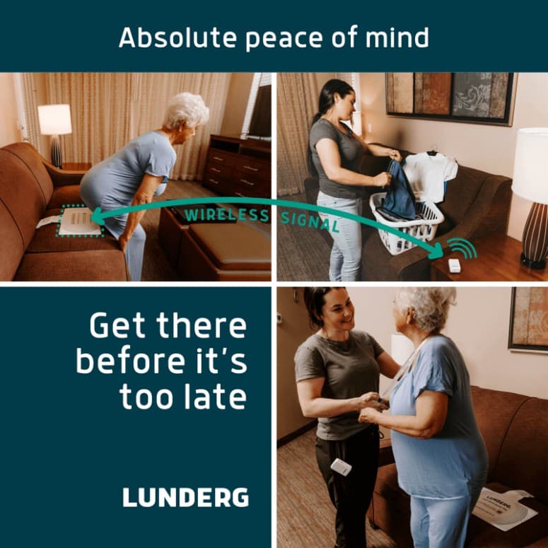 Lunderg Chair Alarm System with Wireless Sensor Pad and Monitor - Image 2