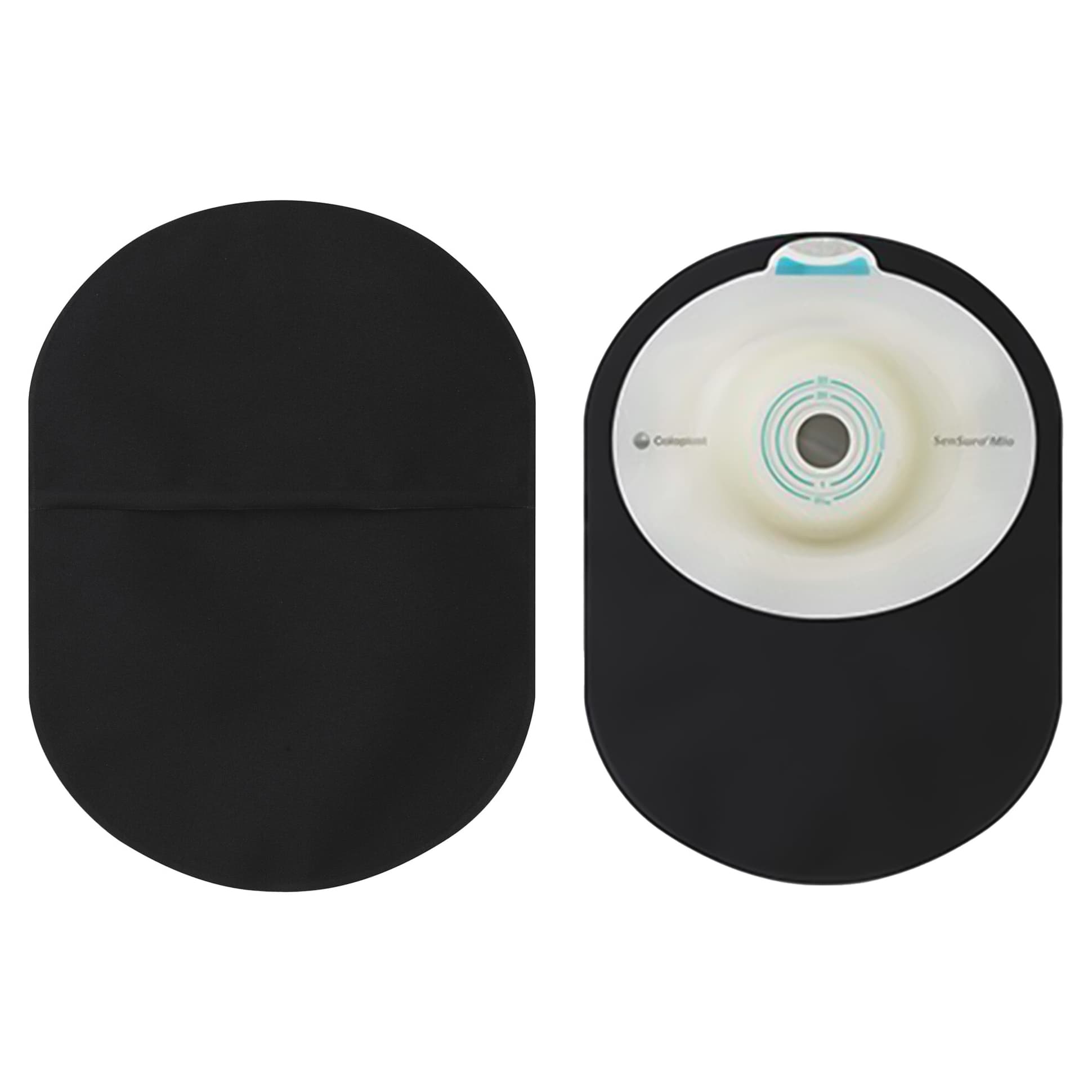 SenSura Mio Midi Convex Deep 1-piece closed pouch, Black