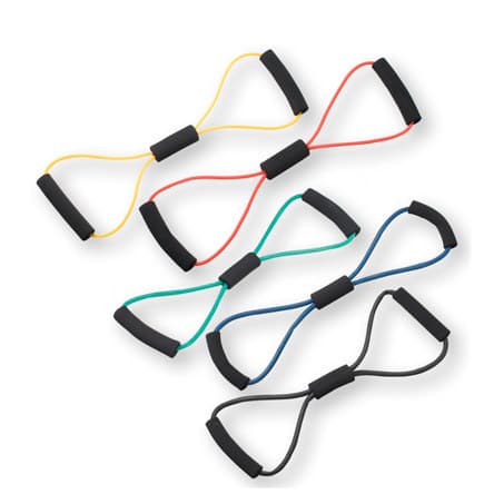 CanDo Tubing BowTie Exerciser Set, 22 Inch - Set of 5 - Image 1