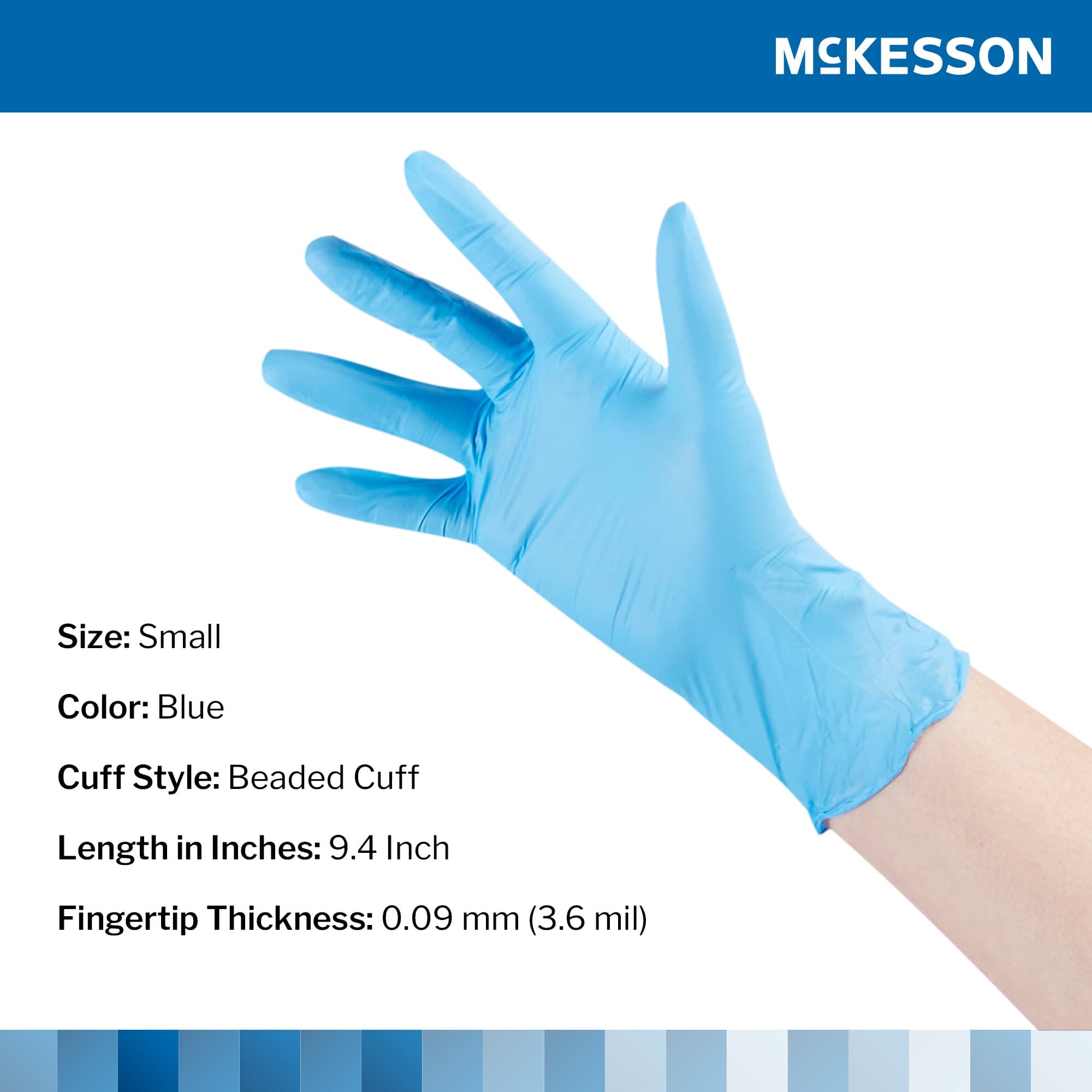 McKesson Confiderm 3.8 Nitrile Powder Free Exam Gloves - Image 2