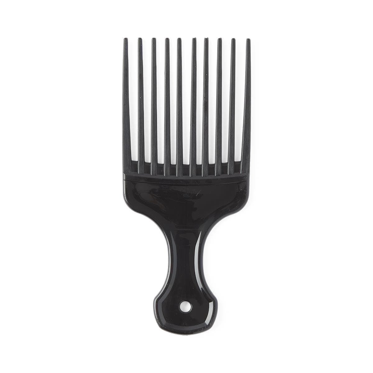 Medline Hair Pick Comb, Black, 5.125 x 2.25 Inch - Bag of 12 - Image 1