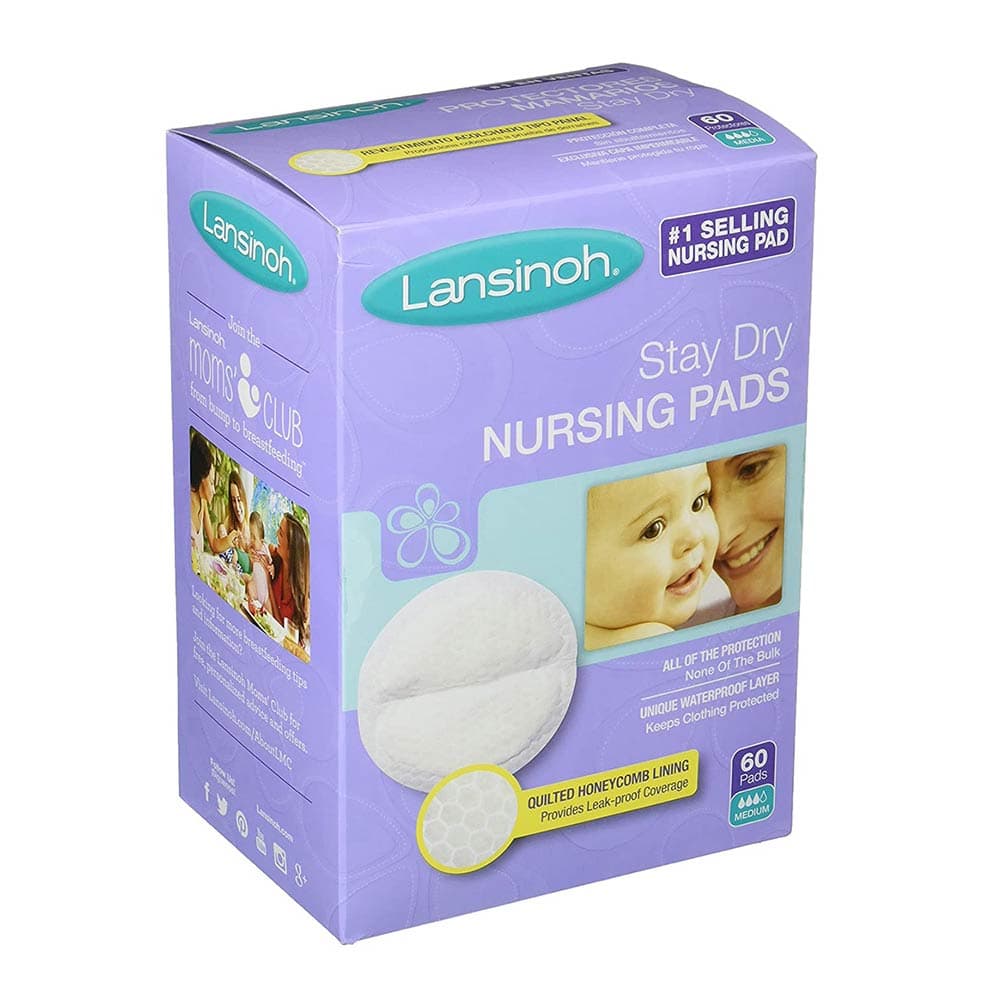 Lansinoh Stay Dry Disposable Nursing Pad - Box of 60 - Image 1