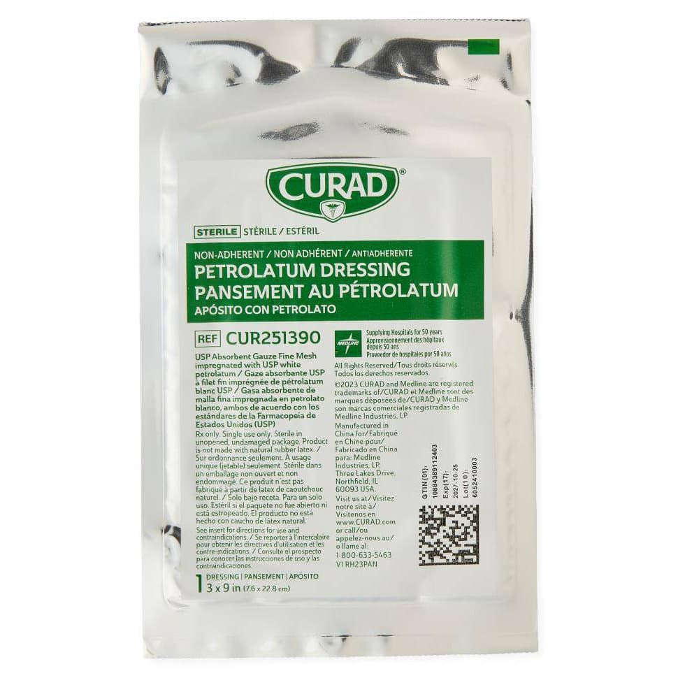 Curad Non-Adherent Petrolatum Gauze Dressing - Image 3