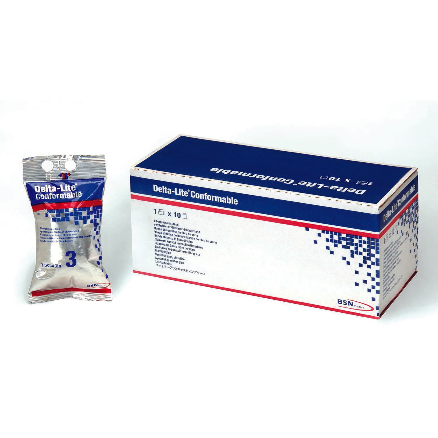 Delta-Lite Plus Fiberglass White Reinforcing Strips, 3 x 15 Inch - Case of 10 - Image 1