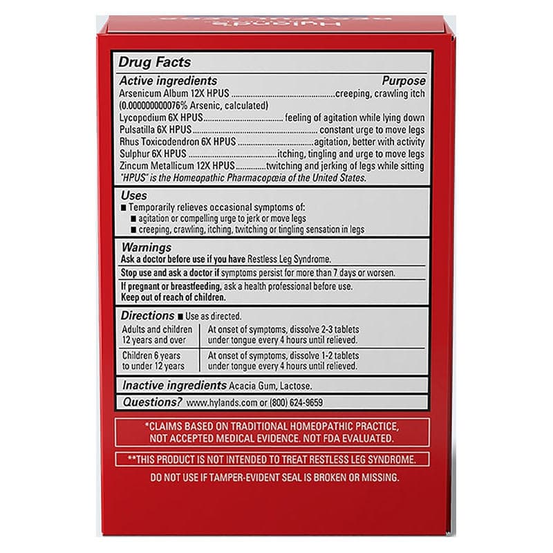 Hyland's Restful Legs Tablets - Image 2