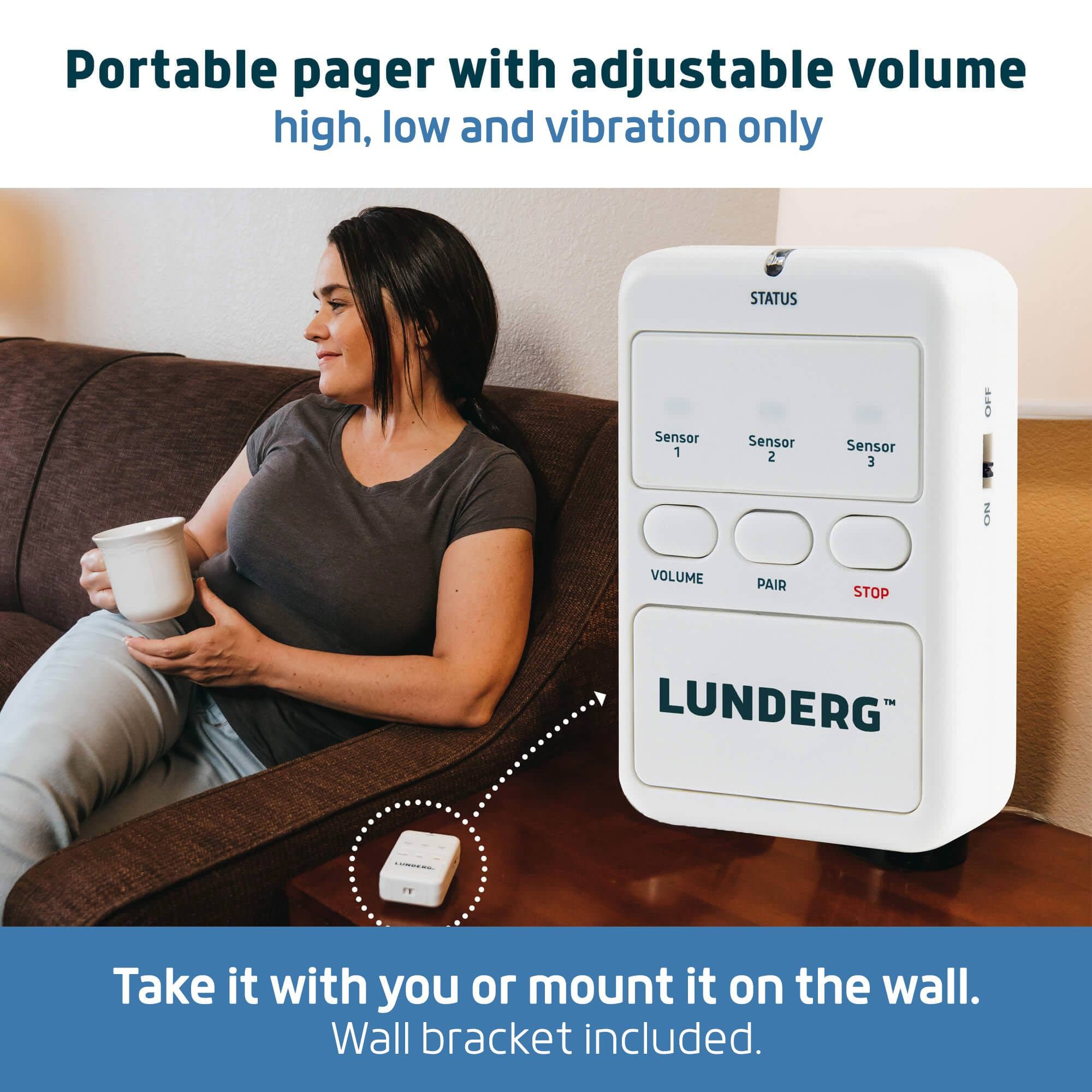 Lunderg Bed Alarm System for Elders with Wireless Sensor Pad and Monitor, Large Standard - Image 4