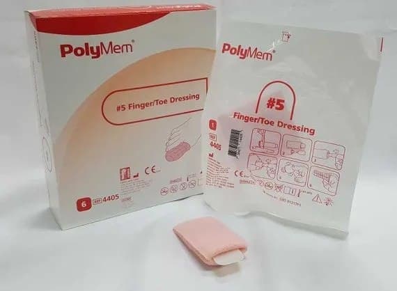 PolyMem Finger and Toe Foam Dressing, 2XLarge, 3.4 to 3.8 Inch - Box of 6 - Image 1