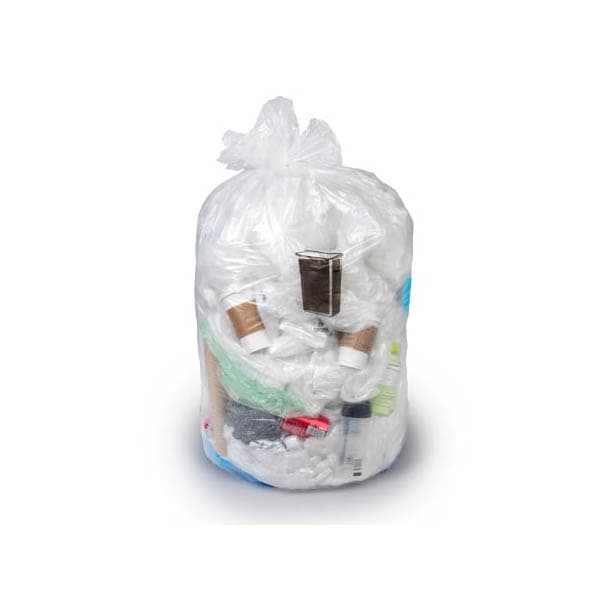 Colonial Bag Trash Bag Clear X-Seal Bottom