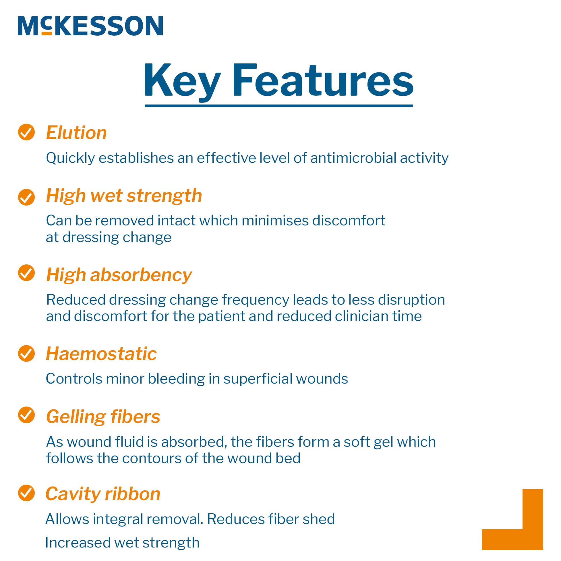 McKesson Silver Alginate Dressing White Rectangle Sterile - Image 5