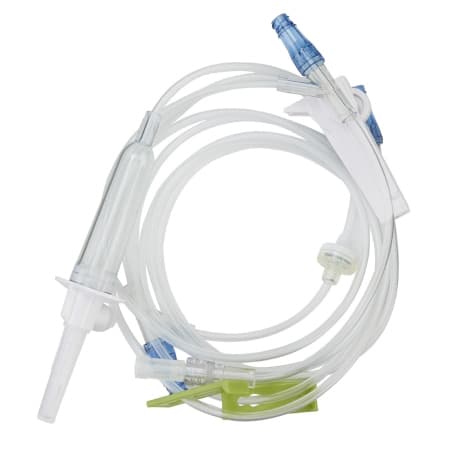Lifeshield Primary IV Administration Set Without Filter, 100 Inch Tubing - Image 1