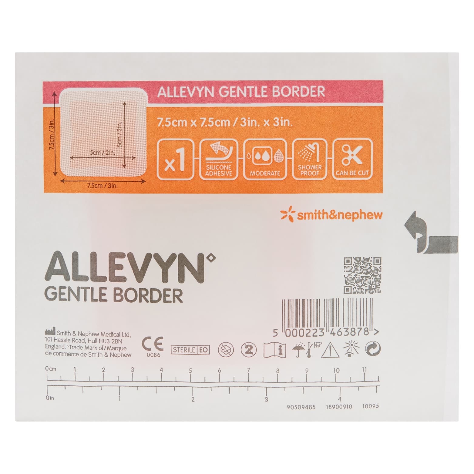 Allevyn Gentle Adhesive Hydrocellular Foam Dressing with Border - Image 3