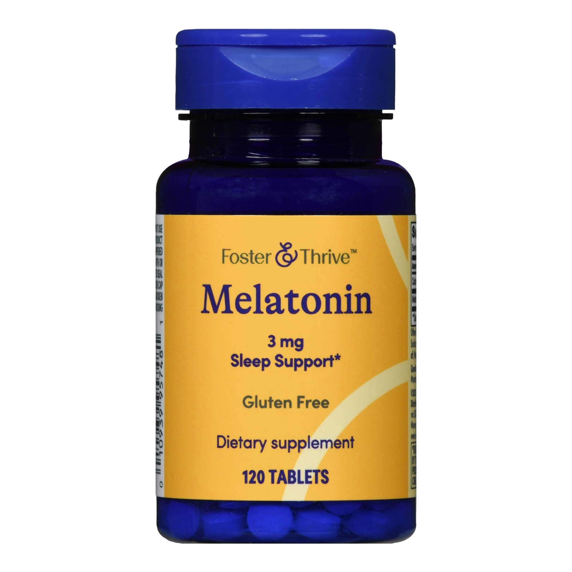 Foster & Thrive Melatonin Natural Sleep Aid, 3 mg