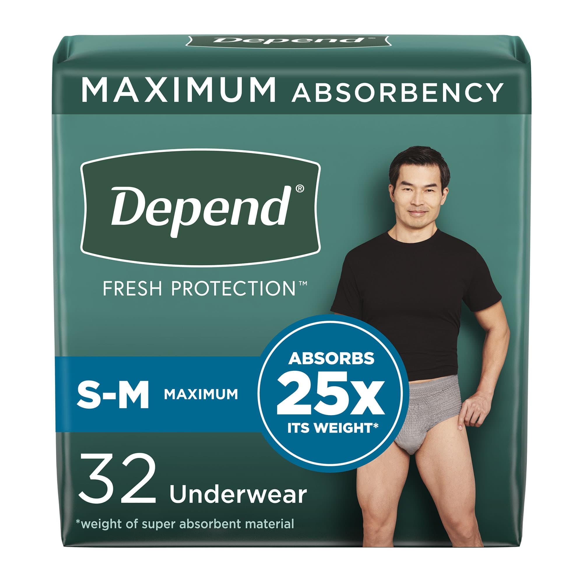 Depend Fresh Protection Underwear for Men - Image 1