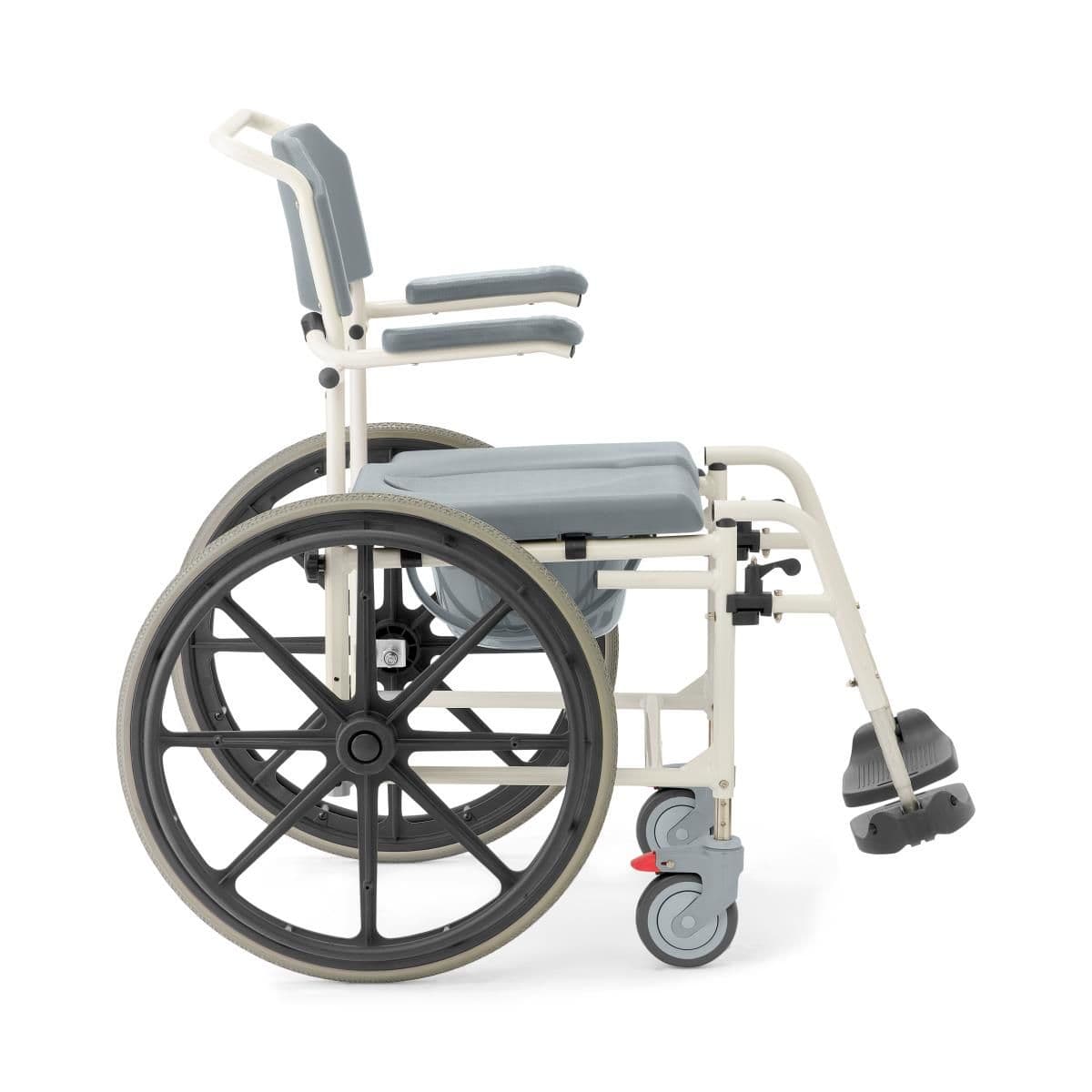 Medline Aluminium Shower Commode Wheelchair - Image 9