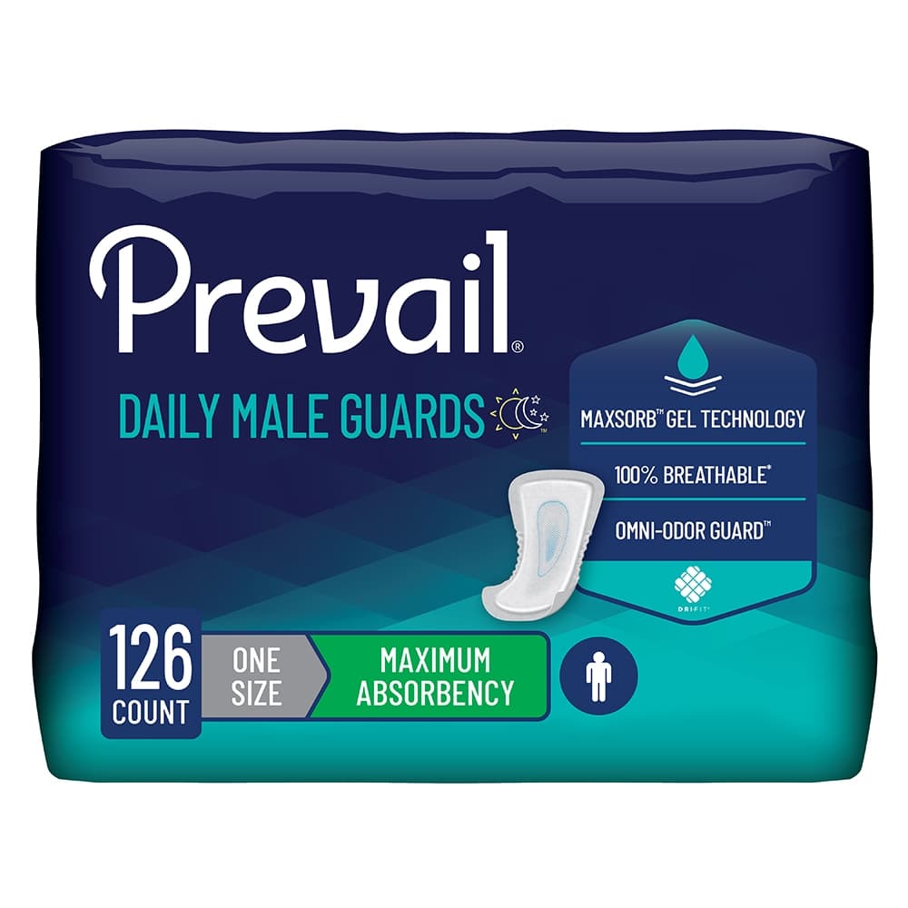 Prevail Daily Male Guards - Case of 126 - Image 1