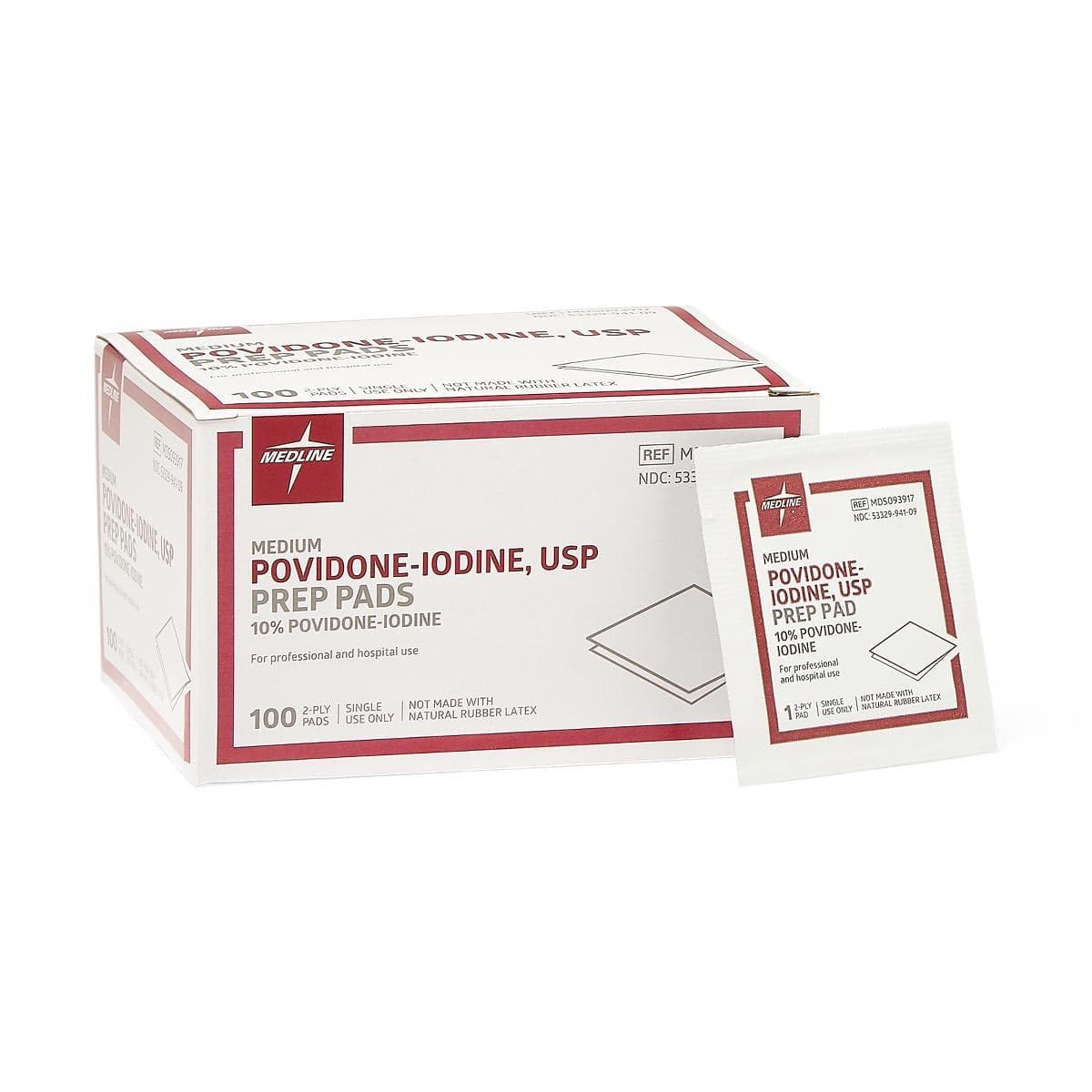 Medline Povidone Iodine 10% USP Prep Pad - Image 1