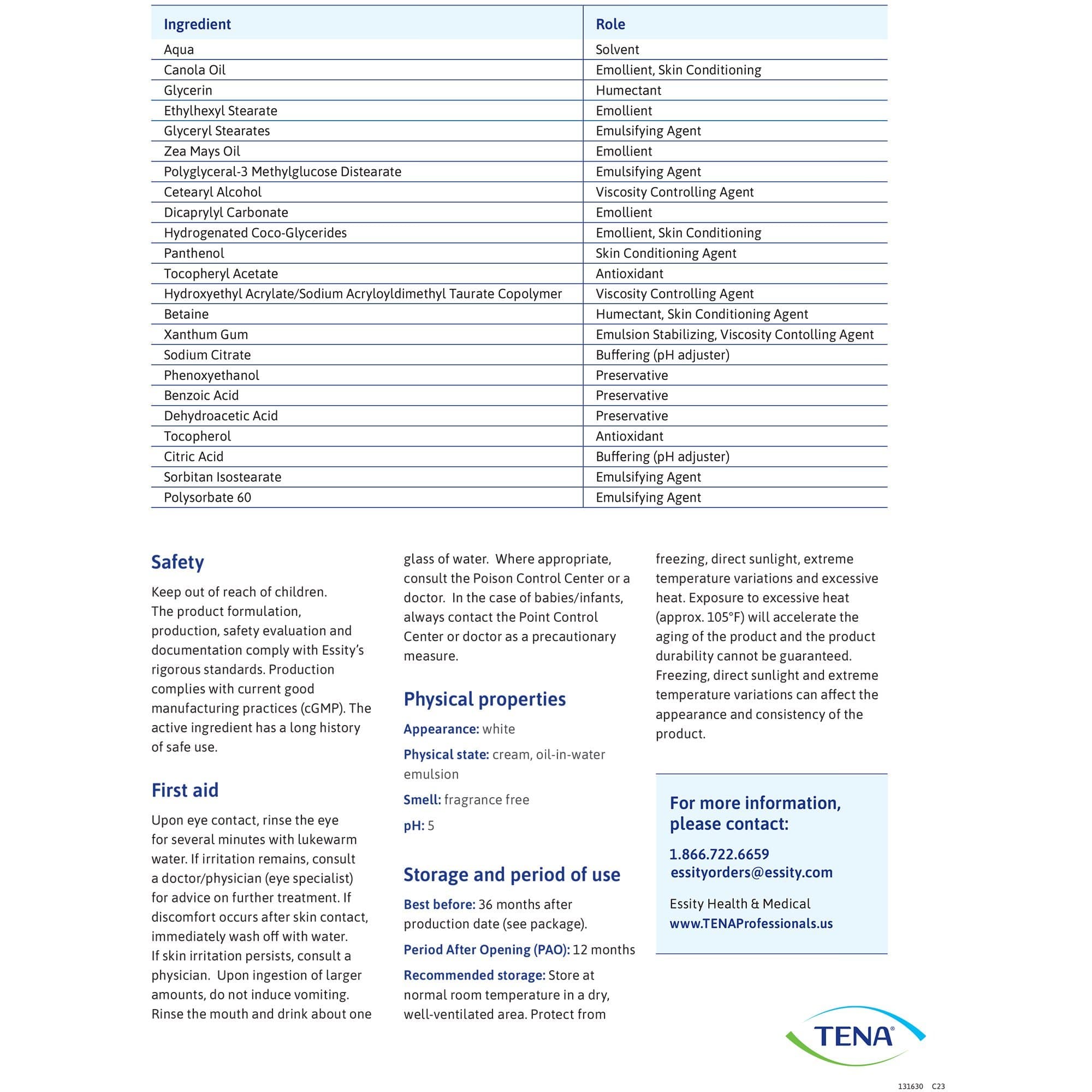 TENA Proskin Hand and Body Moisturizer Cream, 5.1 oz - Case of 6 - Image 3