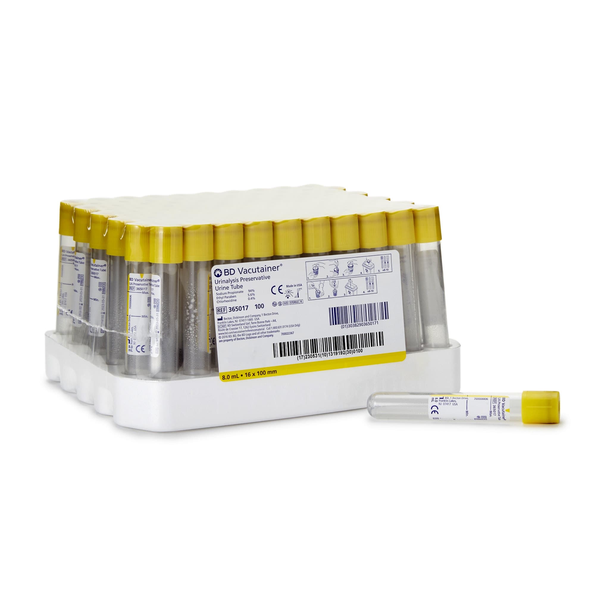 BD Vacutainer Urinalysis Tube with Preservative for Urinalysis - Image 1