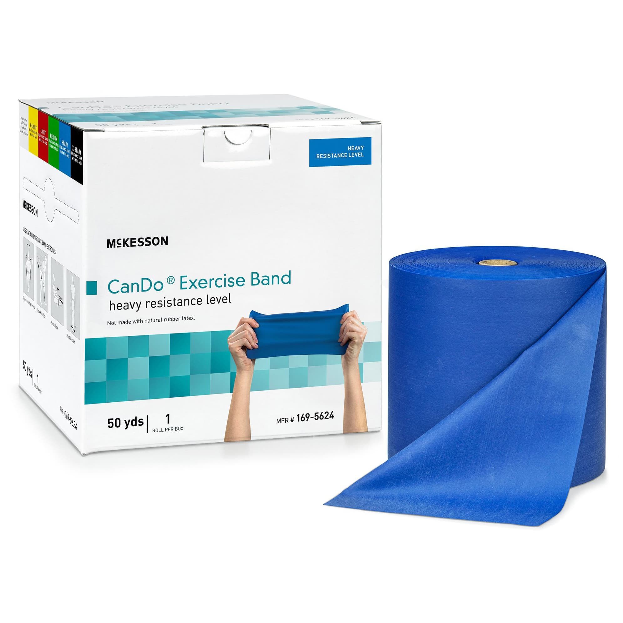McKesson CanDo Blue Heavy Resistance Exercise Band - Image 1