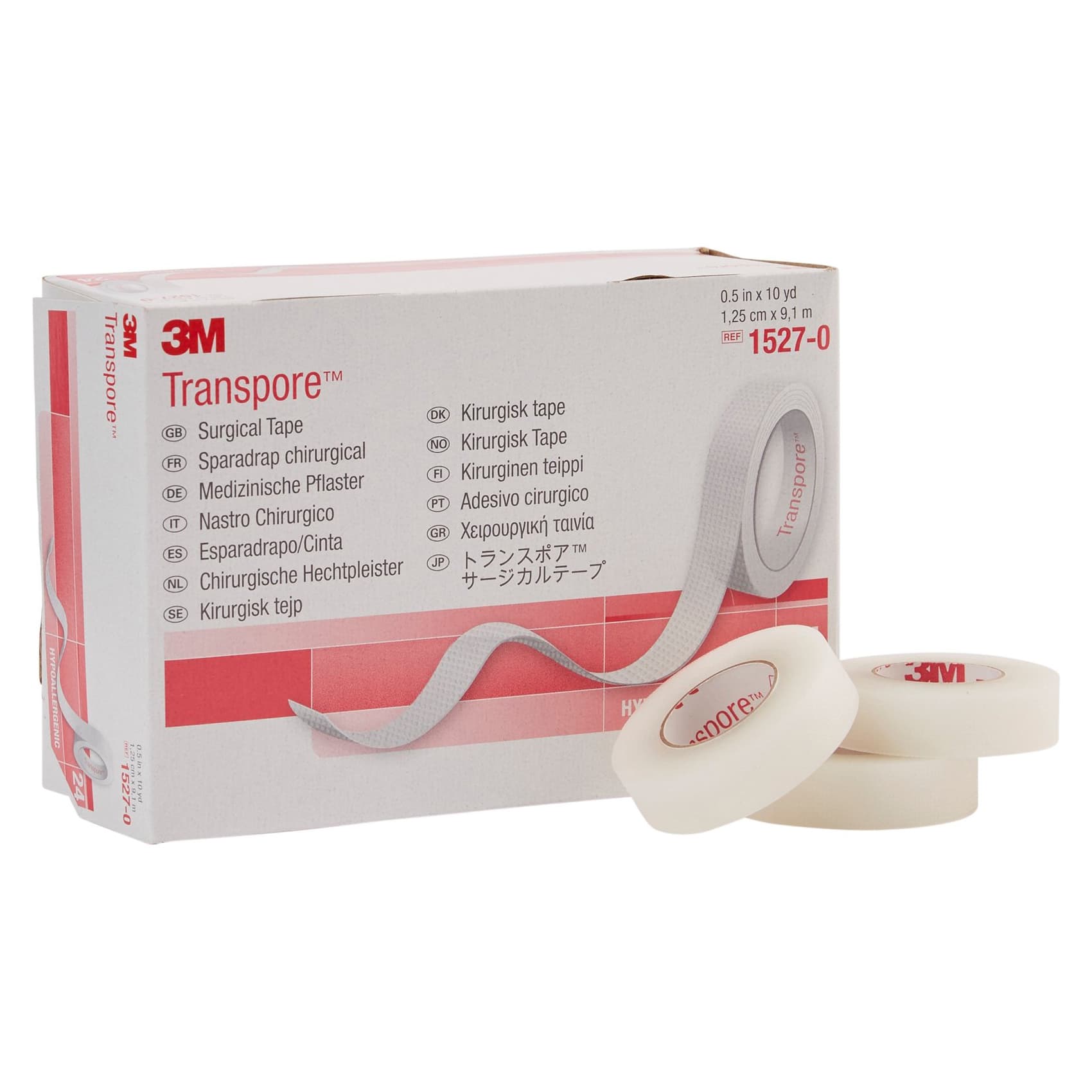 3M Transpore Waterproof Surgical Plastic Tape - Image 3