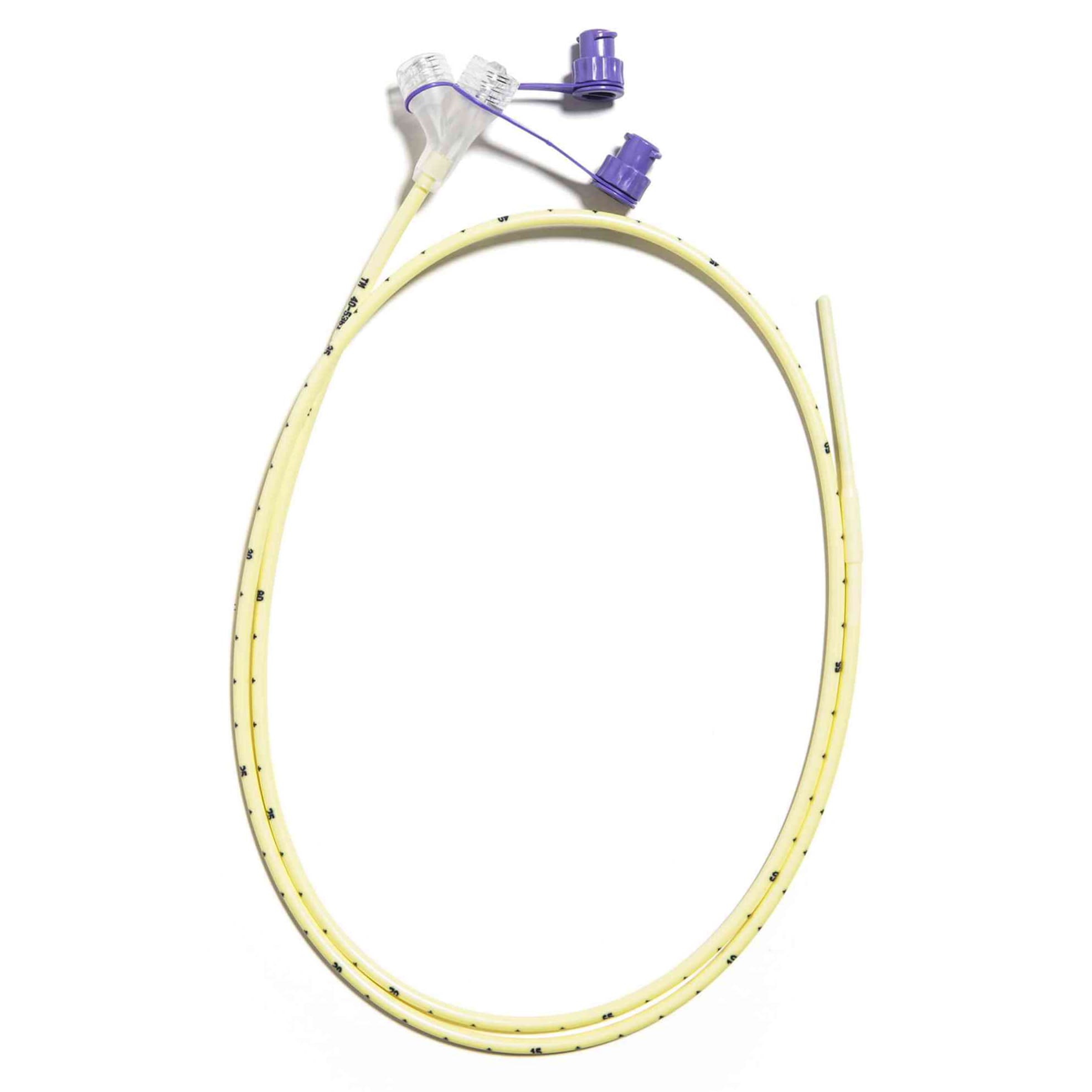 Corflo Ultra-Lite Enfit Nasogastric Feeding Tube with Anti-IV connector, Non-Weighted - Image 1