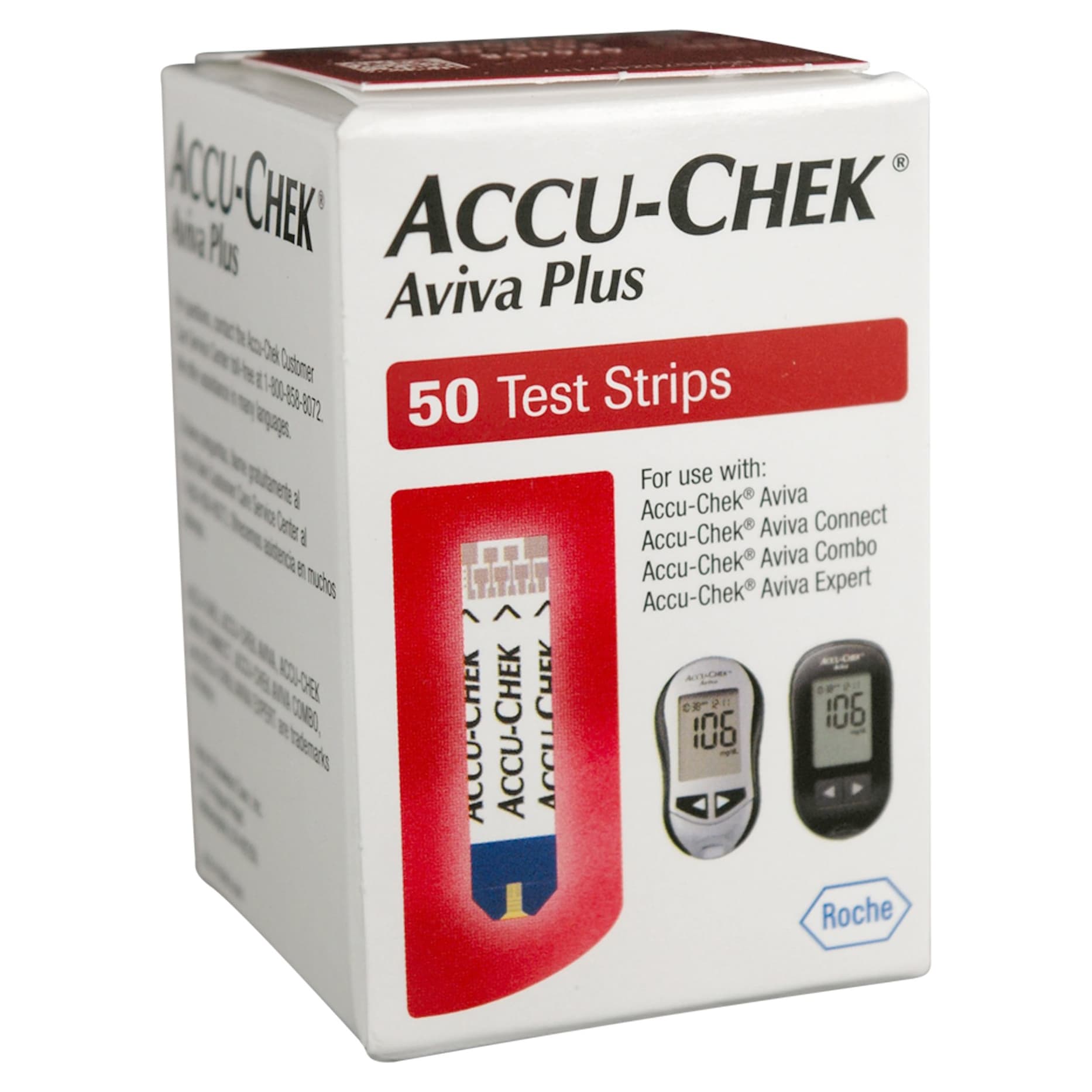 Accu-Chek Aviva Plus Blood Glucose Test Strips, 50 Strip - Image 3