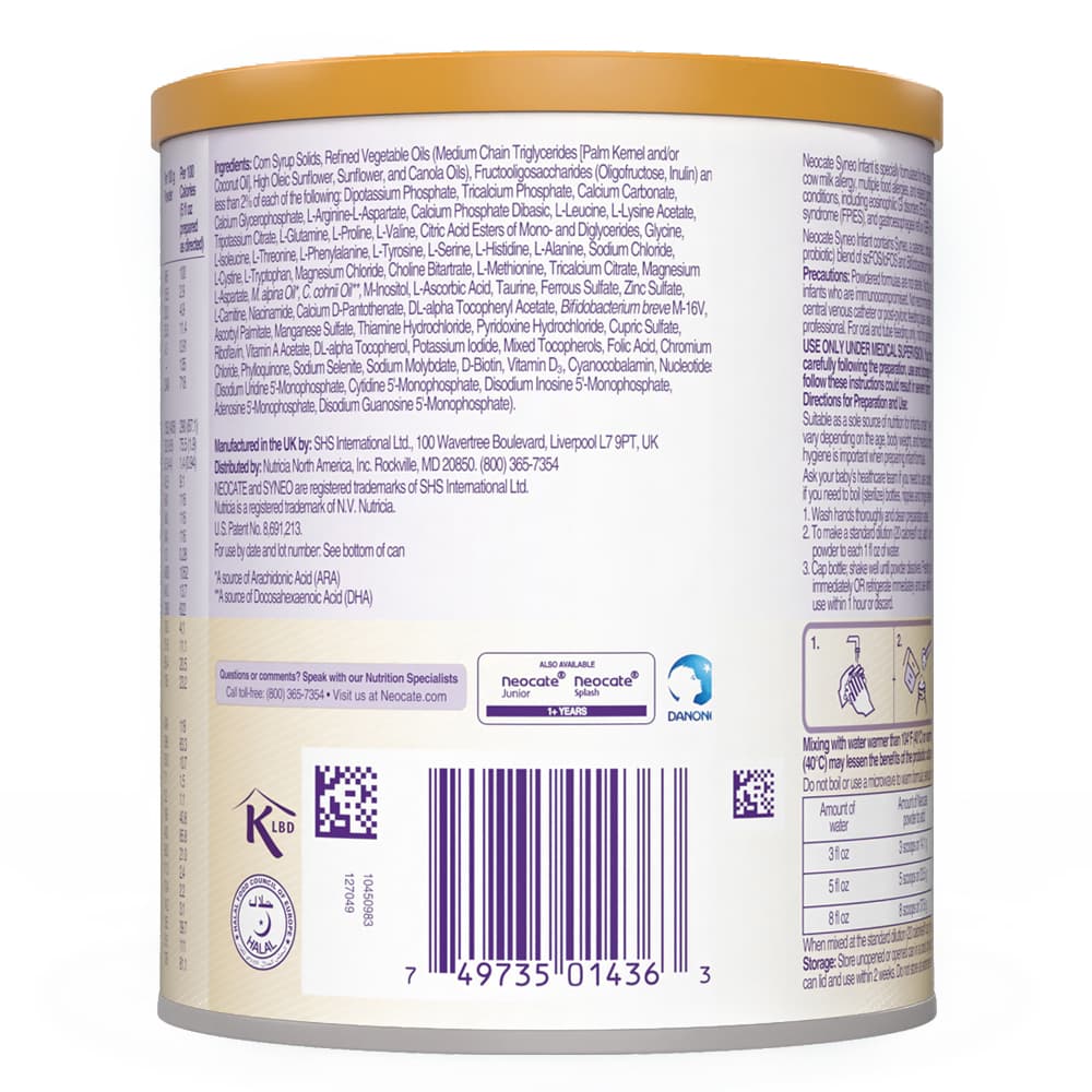 Neocate Syneo Hypoallergenic Amino Acid Based Infant Formula Powder - Image 4