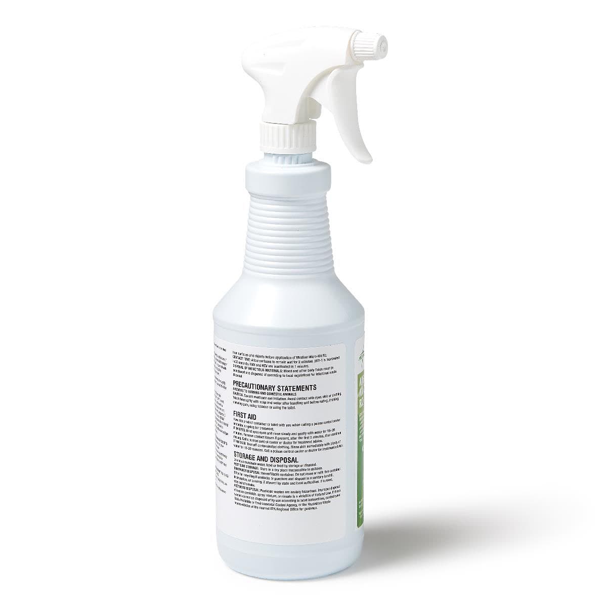 Medline Micro-Kill R2 Ready-to-Use Quat-Based Disinfectant, 32 oz - Case of 12 - Image 2