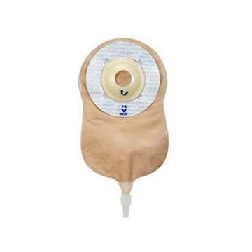 Marlen UltraExtra 1-Piece Urostomy Pouch, Transparent, 1" x 1-1/2" Opening - Box of 10 - Image 1