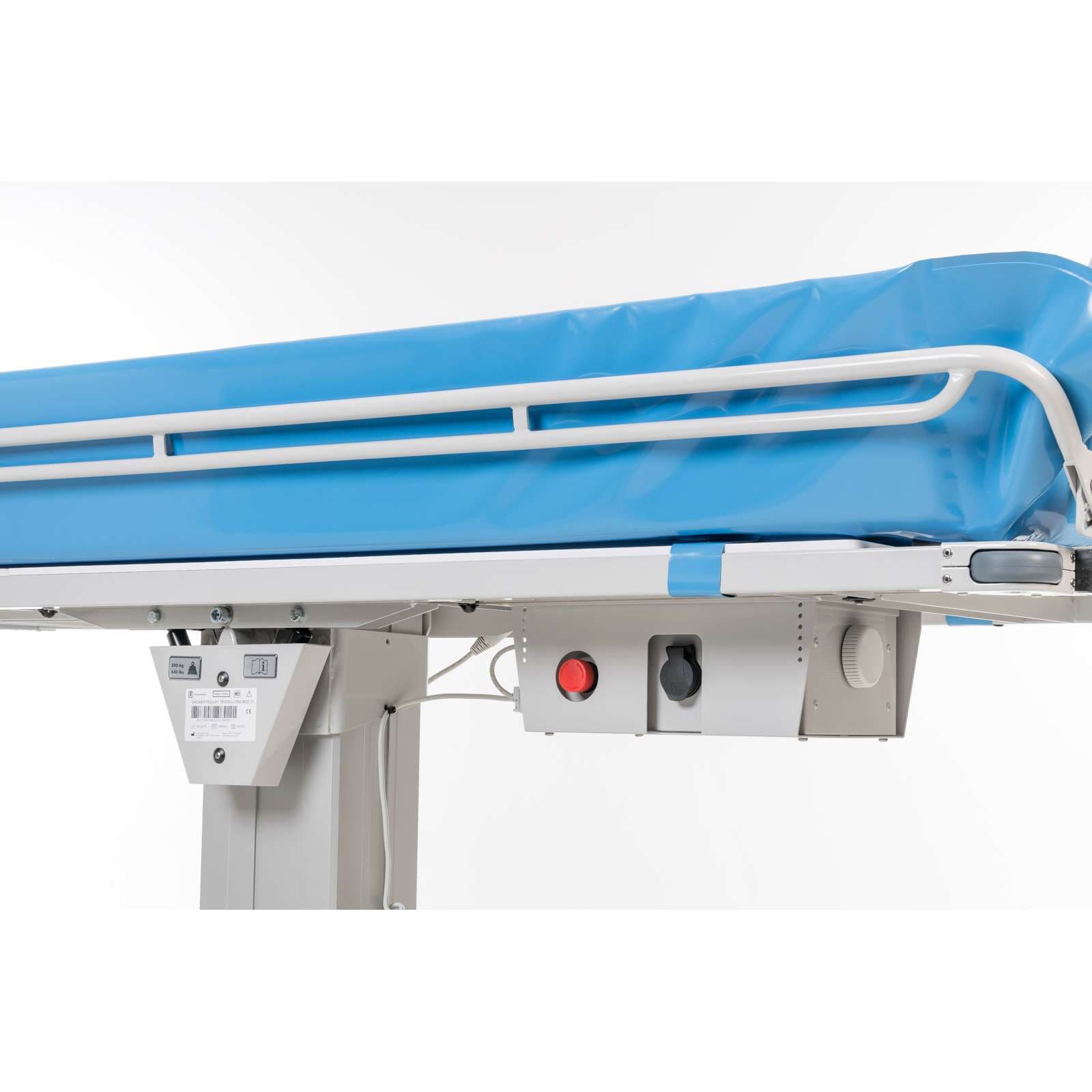 TR 3000 Battery Operated Height Adjustable Shower Trolley By TR Equipment - Image 2